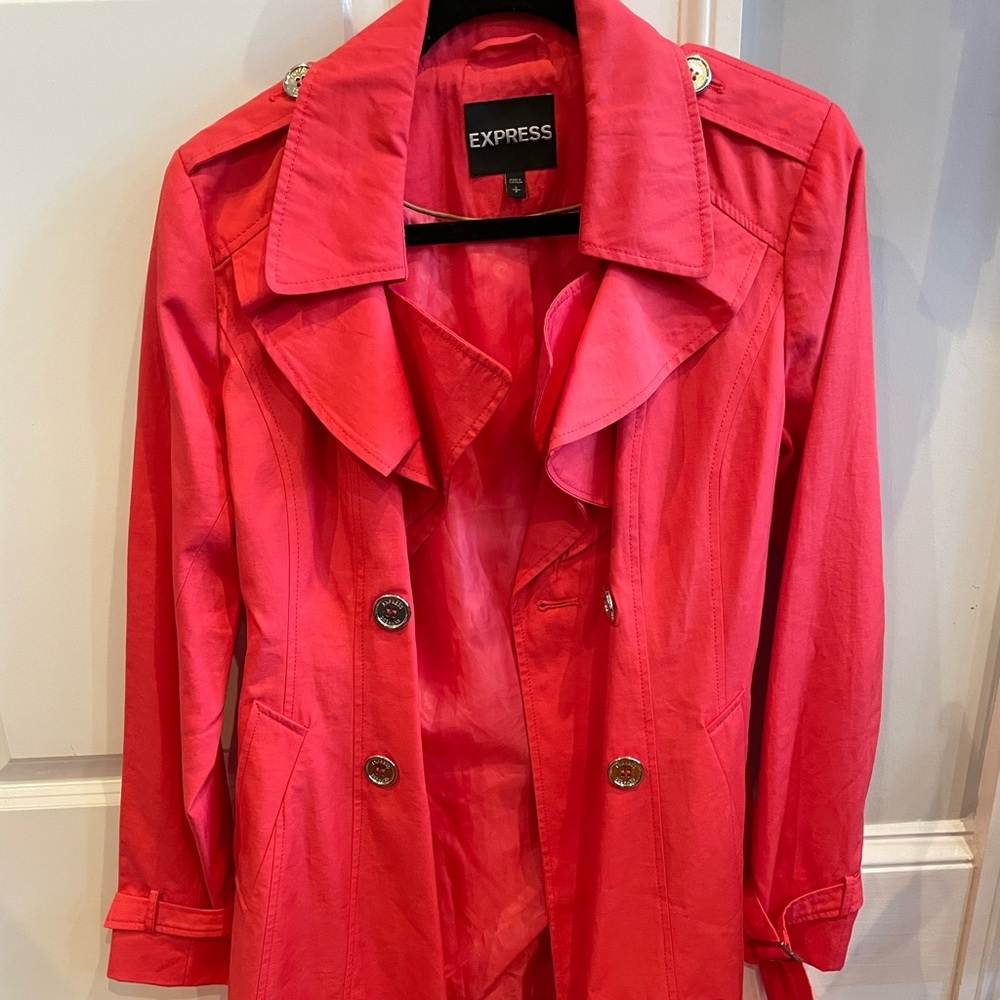 Pink express trench coat​